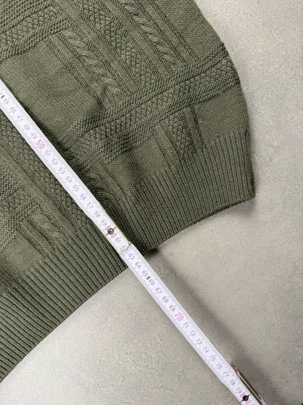 Lacoste Pattern Knit Sweater – Grün – Größe S
