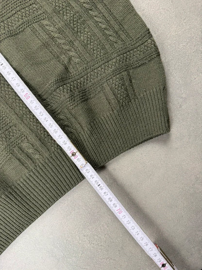 Lacoste Pattern Knit Sweater – Grün – Größe S