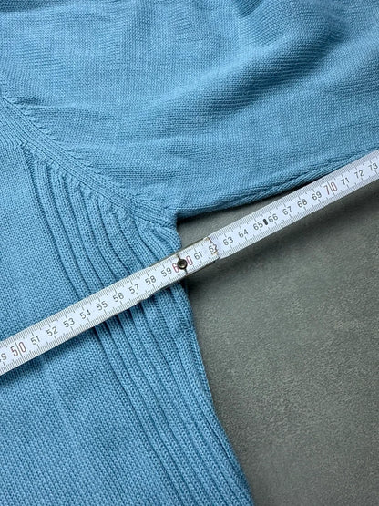 Lacoste Quarter Zip Strickpullover – Blau – Größe XL