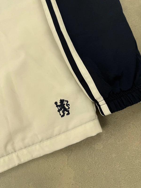 Adidas Chelsea Tracksuit – Weiß Blau Schwarz – Vintage Y2K – Größe M