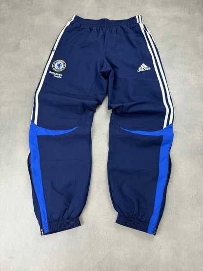 Adidas Chelsea Tracksuit – Weiß Blau Schwarz – Vintage Y2K – Größe M