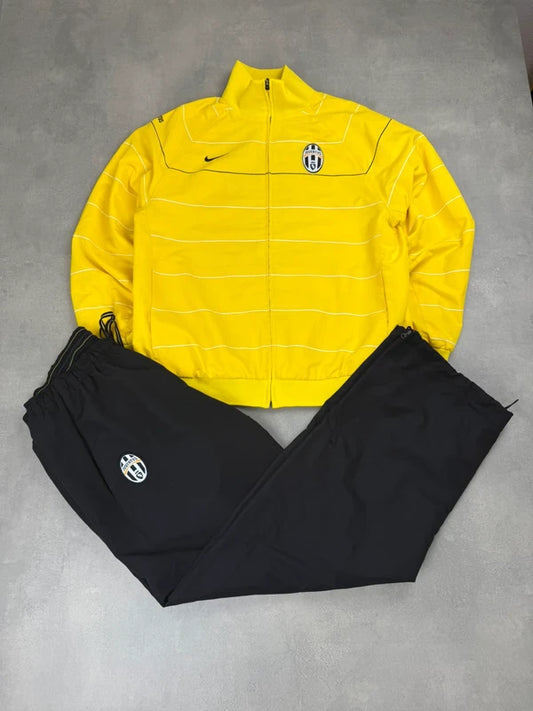 Juventus Turin Tracksuit – Gelb Schwarz – Vintage Y2K – Größe L