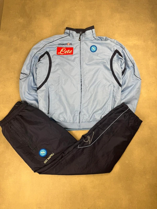 Vintage Tracksuit – Blau Schwarz – Y2K – Größe XL SSC Neapel