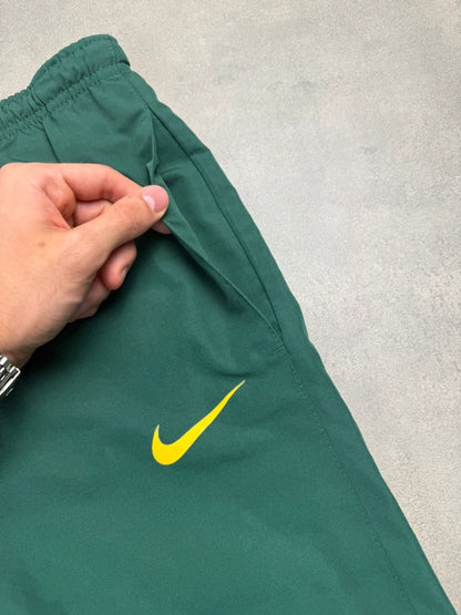 Nike Brasilien Tracksuit – Grün Gelb – Vintage Y2K – Größe L