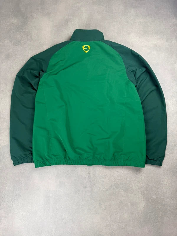 Nike Brasilien Tracksuit – Grün Gelb – Vintage Y2K – Größe L