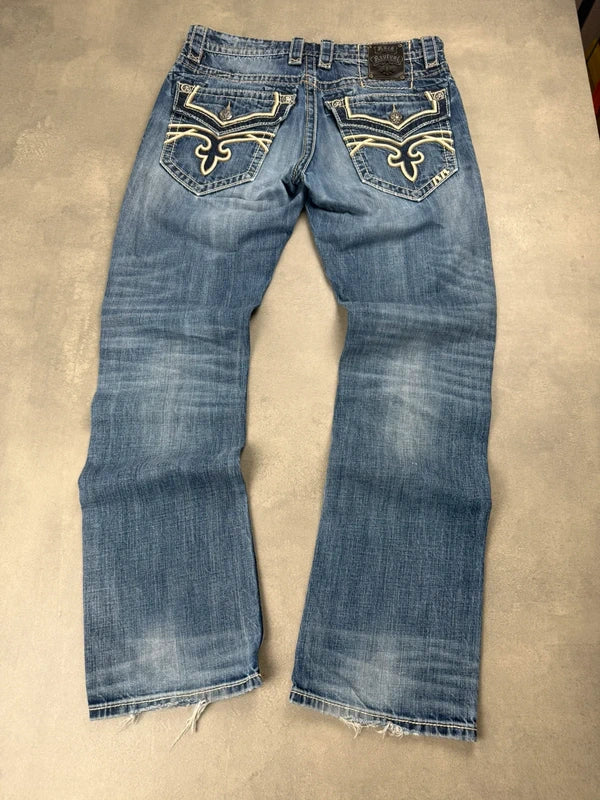 Rock Revival Straight Leg Jeans – Y2K – Größe W32