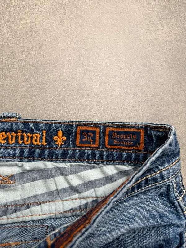 Rock Revival Straight Leg Jeans – Y2K – Größe W32