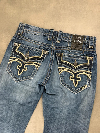 Rock Revival Straight Leg Jeans – Y2K – Größe W32