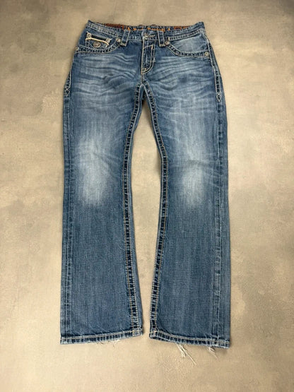 Rock Revival Straight Leg Jeans – Y2K – Größe W32