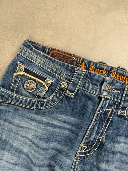 Rock Revival Straight Leg Jeans – Y2K – Größe W32