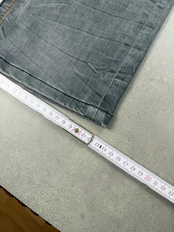 Rock Revival Straight Leg Jeans – Grau – Y2K – Größe W32
