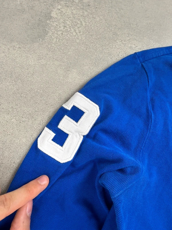 Ralph Lauren Longsleeve Polo Shirt – Blau – Größe S