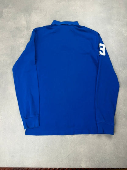 Ralph Lauren Longsleeve Polo Shirt – Blau – Größe S