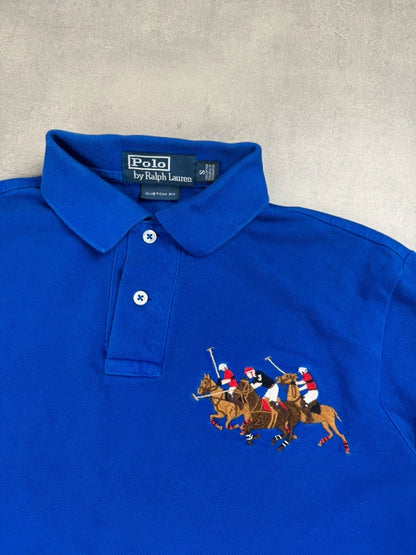 Ralph Lauren Longsleeve Polo Shirt – Blau – Größe S