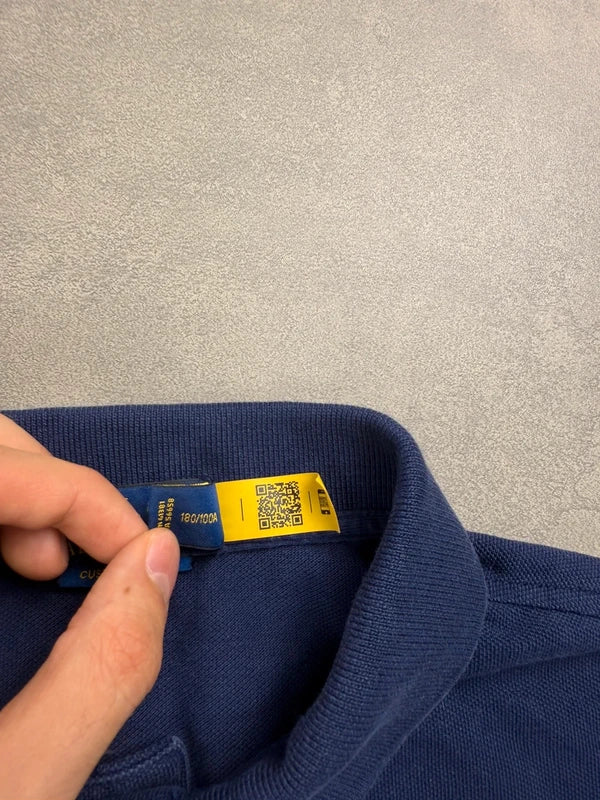 Ralph Lauren Polo Shirt – Marineblau Grün – Größe L