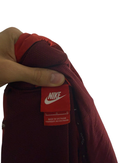 Nike PSG Windbreaker Jacke – Rot, Größe L, Nylon-Leichtgewicht