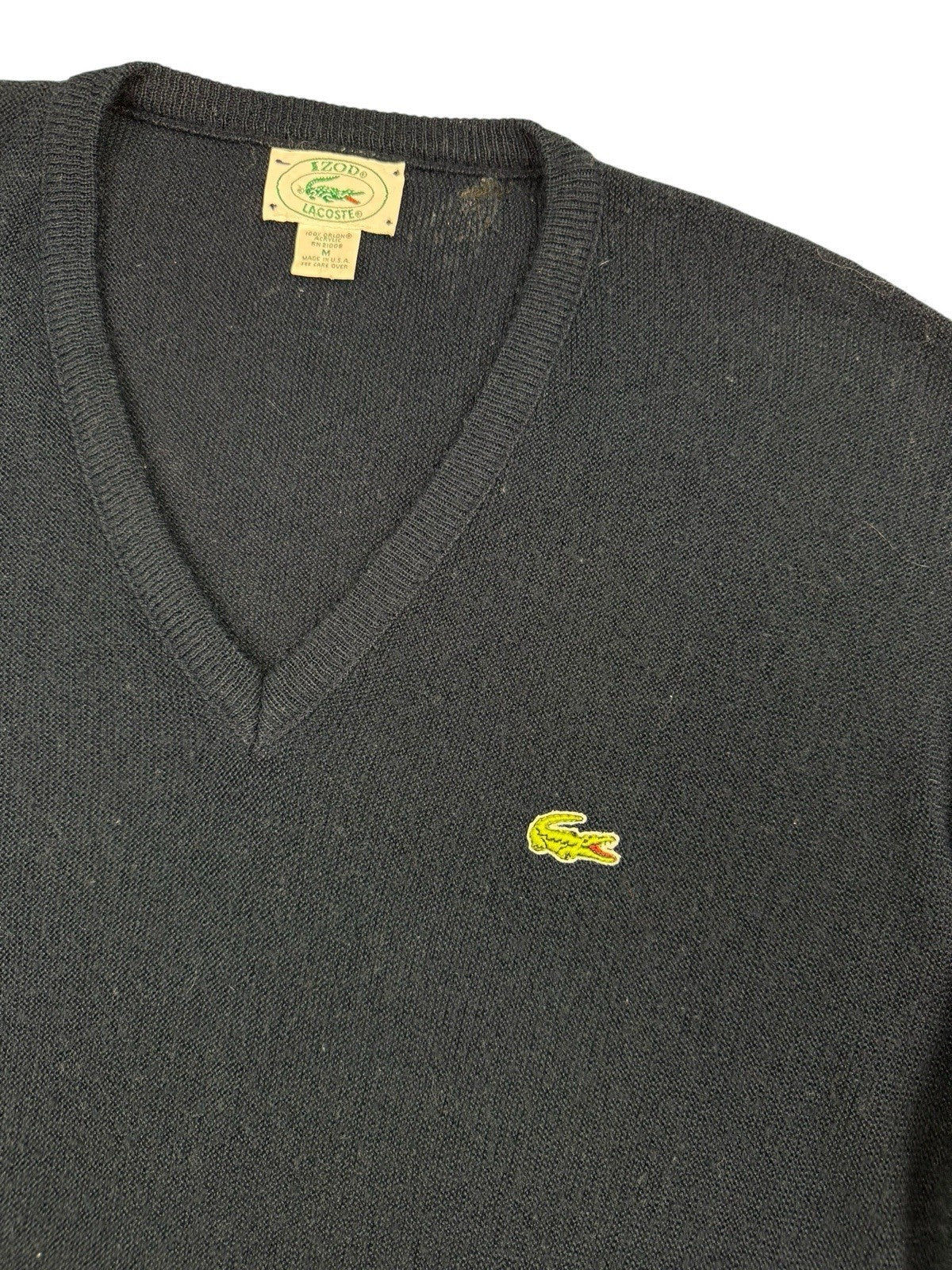 IZOD Lacoste Wollsweater – Grau – Größe M