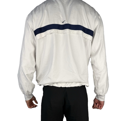 Vintage Nike Jacke – Weiß – Größe L (2000er Jahre) full zip white