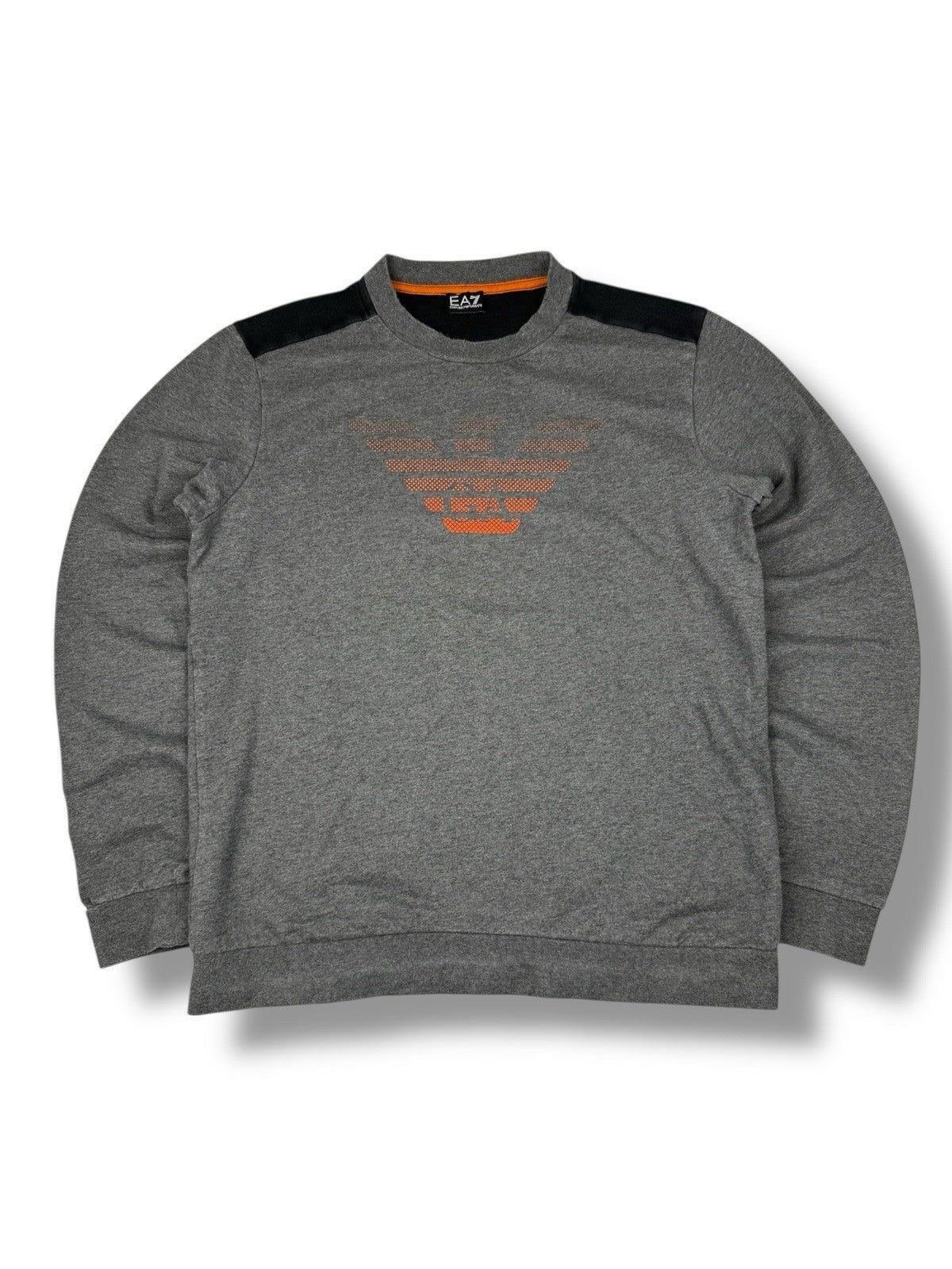 Emporio Armani Sweater – Grau / Orange – Größe M