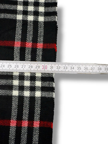 Burberry Schal – Schwarz – 100 % Lammwolle