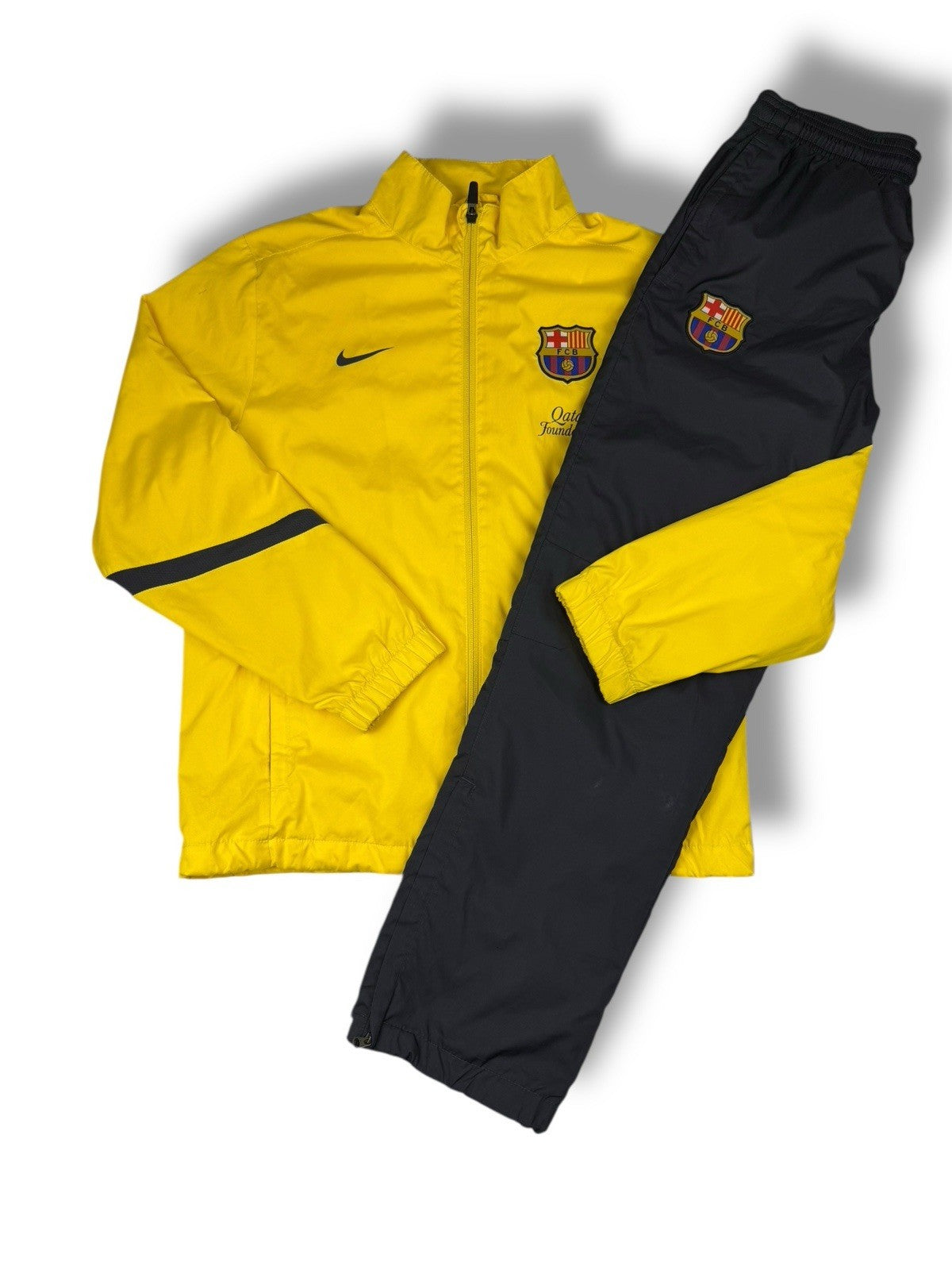 FC Barcelona Tracksuit – Gelb/Schwarz – Größe XS 
