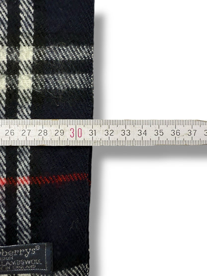 Burberry Schal – Dunkelblau/Marine – 100 % Lammwolle