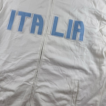Italia Zip-Jacke – Weiß – Herren 2XL 