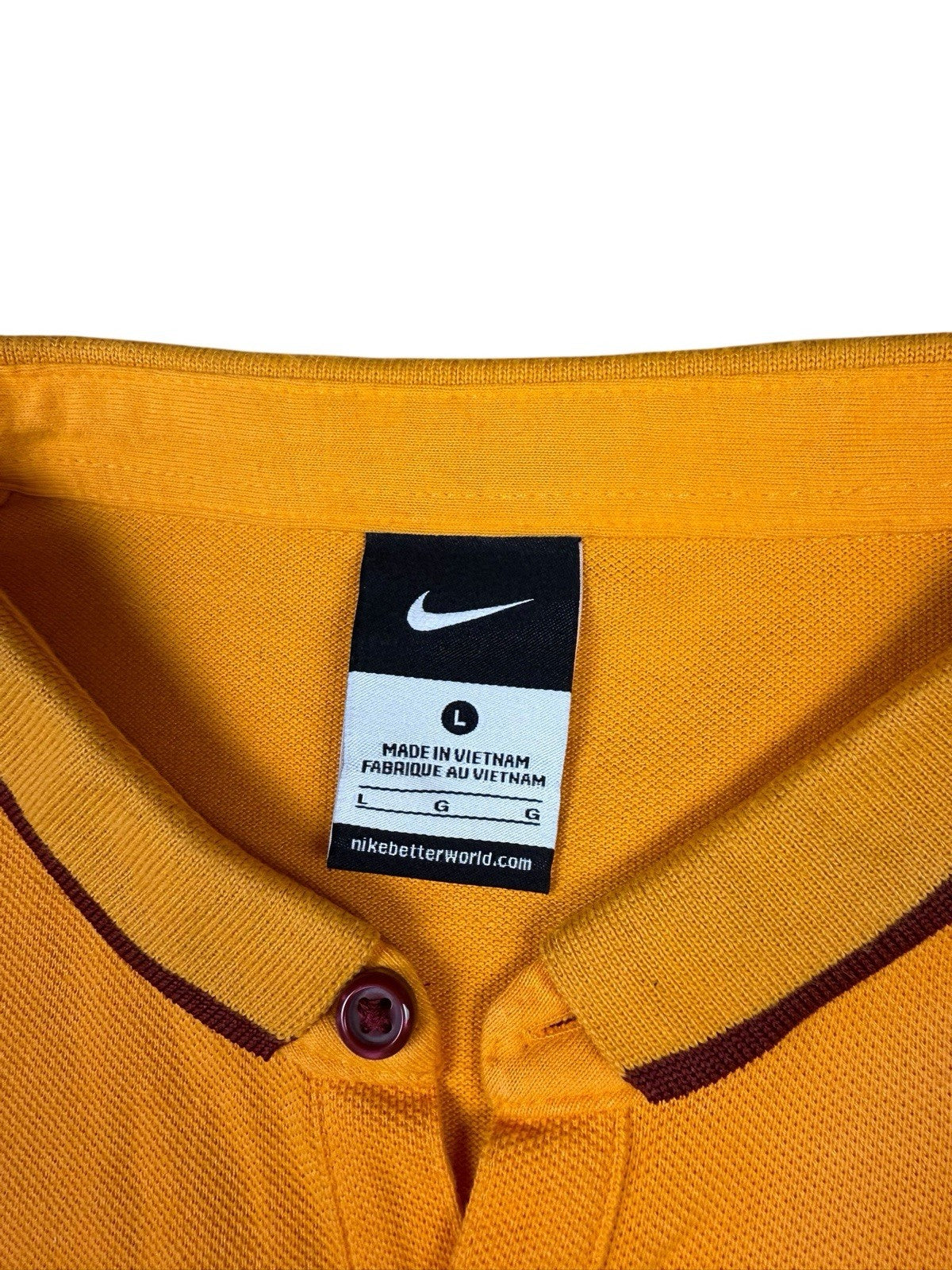 AS Roma Polo Shirt – Orange – Nike – Größe L