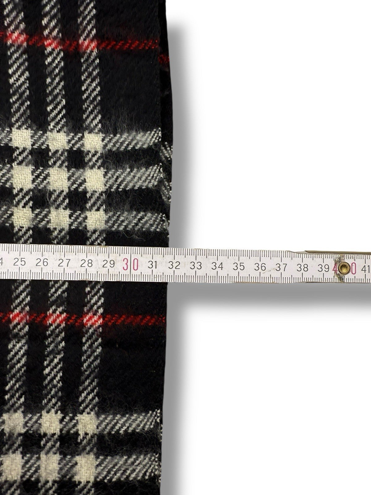 Burberry Schal – Schwarz – 100 % Lammwolle