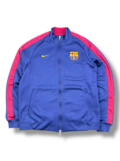 Nike FC Barcelona Track Jacket – Marineblau mit Roten Streifen – Herren L