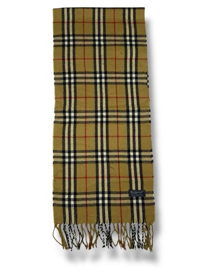 Burberry Schal – Dunkelbeige – 100 % Lammwolle