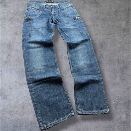 Dolce & Gabbana Vintage Jeans – Light Blue – Herren W34–35 – Baggy Fit 