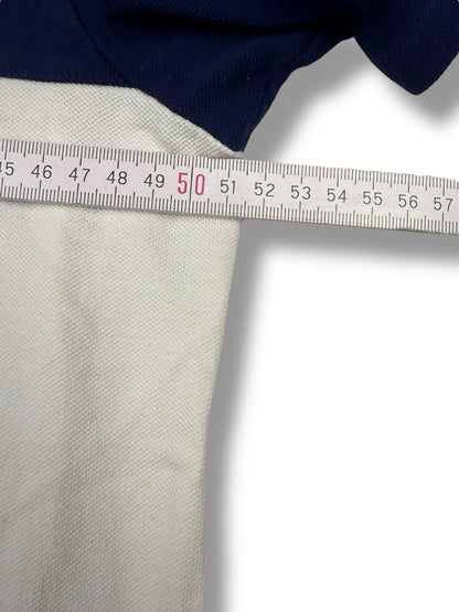 Frankreich Adidas Polo – Blau-Weiß – Größe M