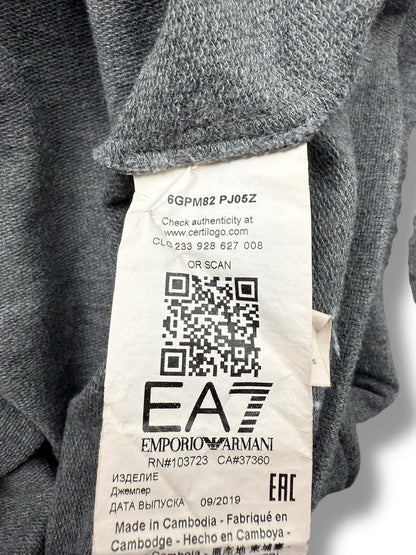 Emporio Armani Sweater – Grau / Orange – Größe M
