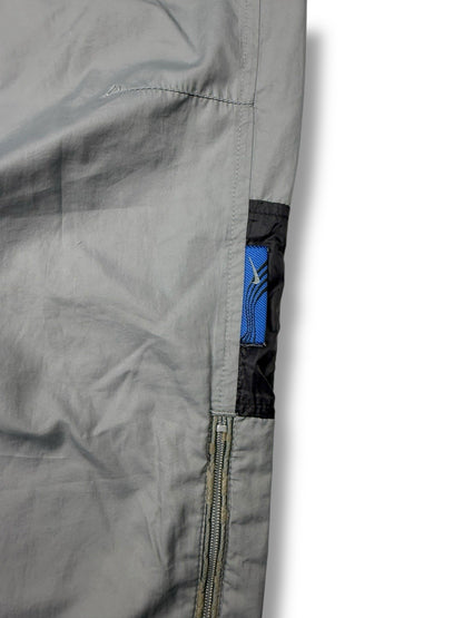 Nike – Hex Track Pants – Grau mit Blau – Größe S – Vintage