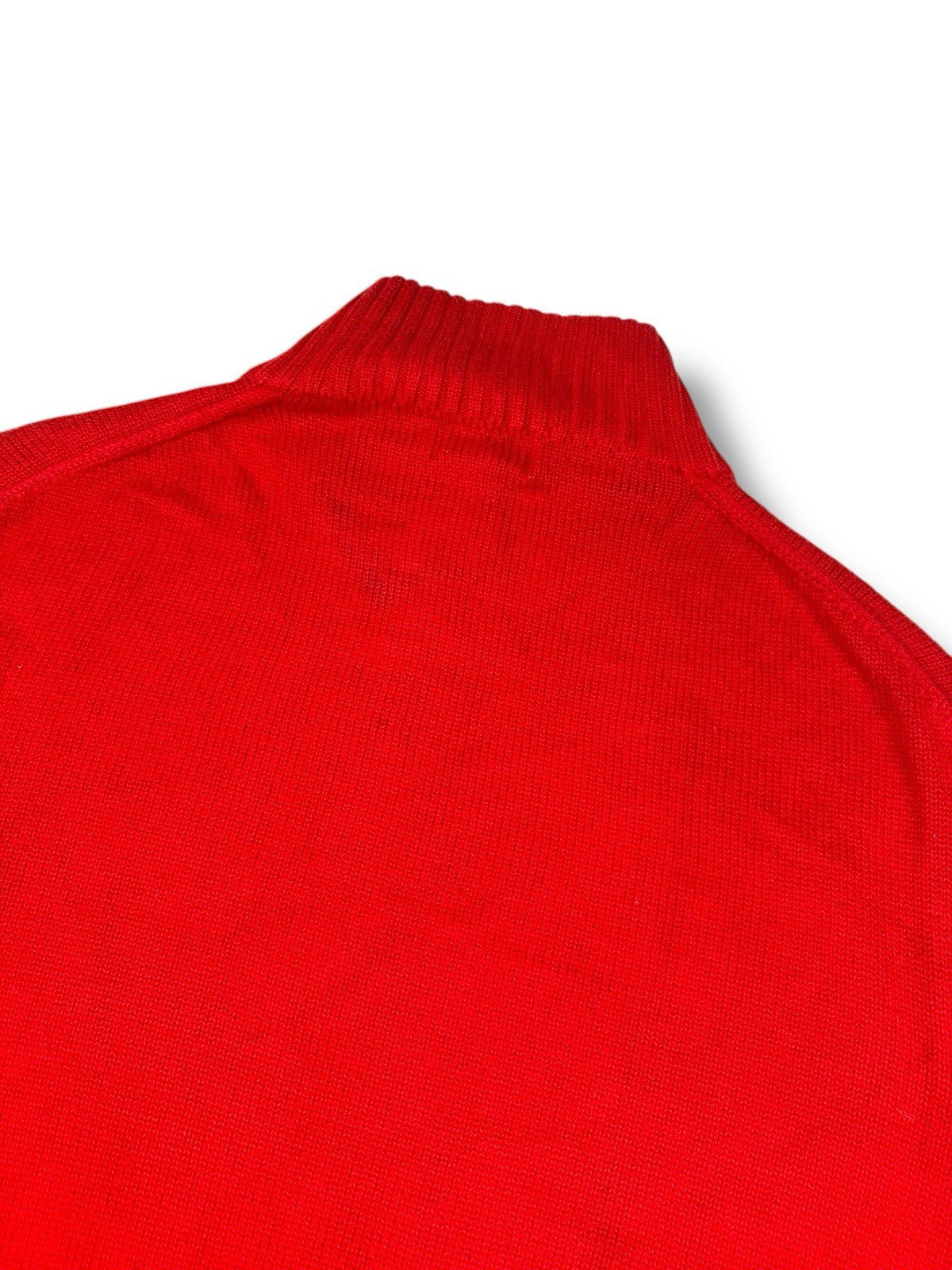 Ralph Lauren Quarter Zip – Rot – Größe L – Heavyweight Cotton Pullover