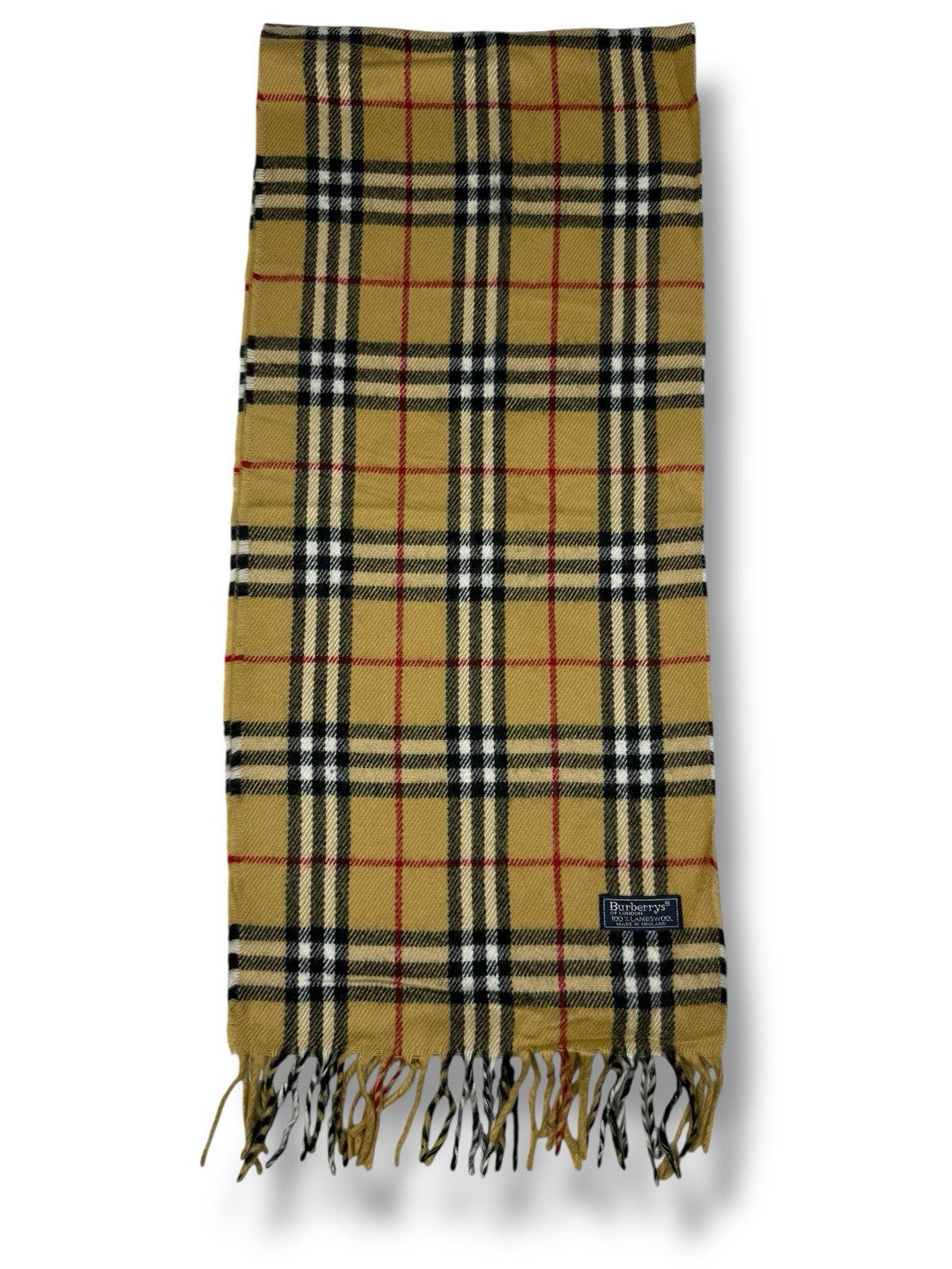 Burberry Schal – Beige – Classic Check – 100 % Lammwolle