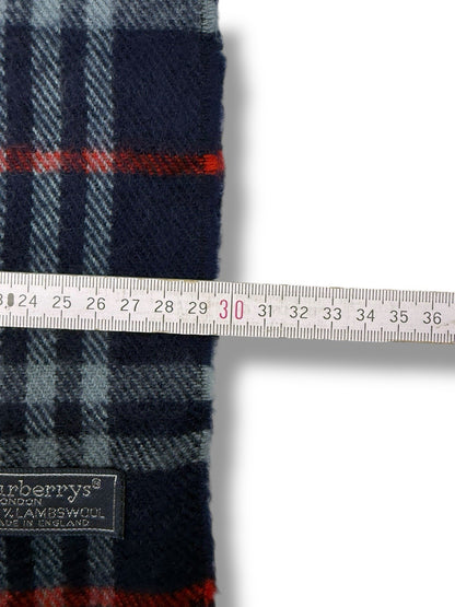Burberry Schal – Dunkelblau/Marine – 100 % Lammwolle