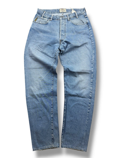 Vintage Armani Jeans – Hellblau – Größe W31–32 – Straight Fit