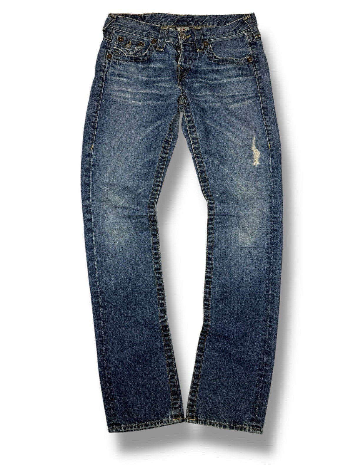 True Religion Jeans – Baggy / Flared – Blau – Größe 25