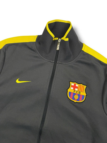 FC Barcelona Track Jacket – Grau/Gelb – Größe S – Nike