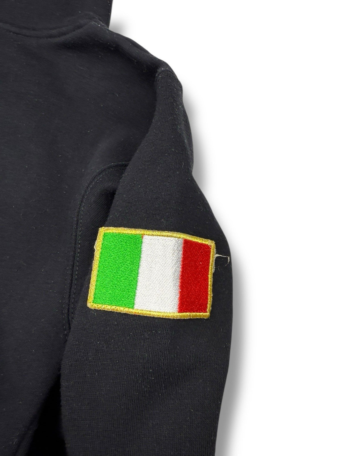 Italia Zip Hoodie – Schwarz – Größe XS