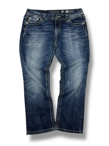 Miss Me Cropped Jeans – Blau – EU 38 