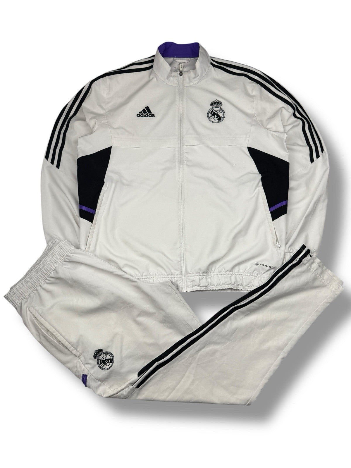 Real Madrid Tracksuit – Weiß – Größe L