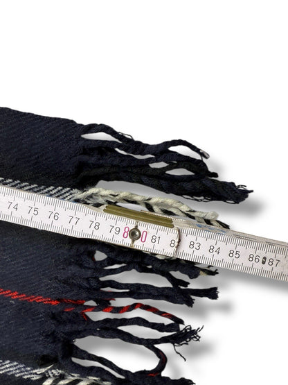 Burberry Schal – Dunkelblau/Marine – 100 % Lammwolle