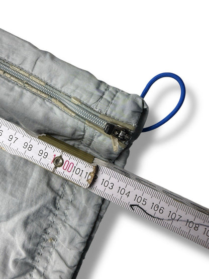 Nike – Hex Track Pants – Grau mit Blau – Größe S – Vintage