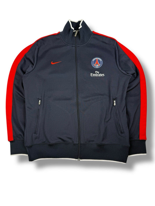 Nike Paris Saint-Germain Track Jacket – Dunkelblau/Rot – Größe L – Vintage Nike
