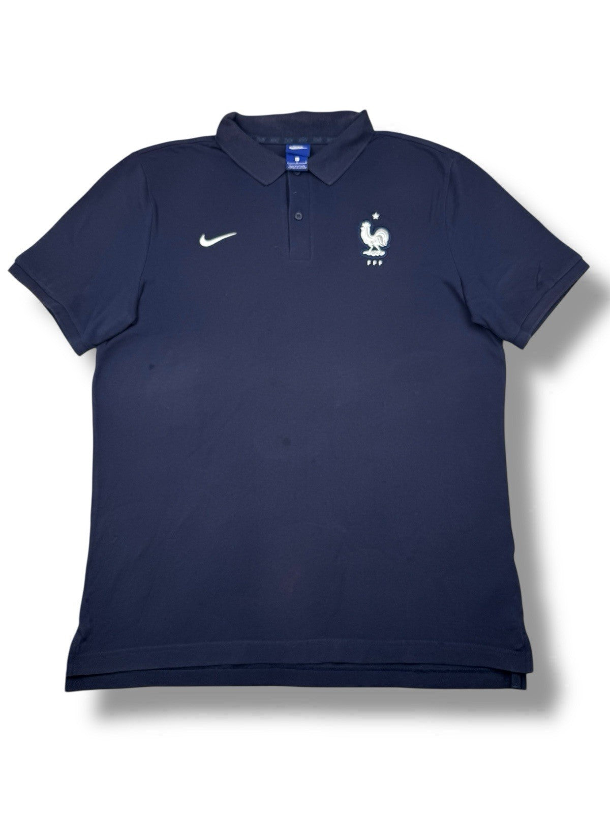 Nike Frankreich Polo – Marineblau – Größe L