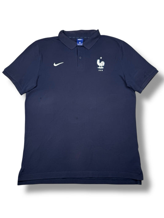 Nike Frankreich Polo – Marineblau – Größe L