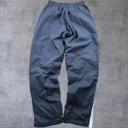 Nike Track Pants – Schwarz – Baggy Fit – Herren S – Nylon – Open Leg